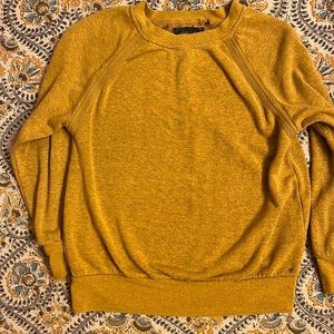 Prana Sweatshirt size Sm- beautiful autumn burnt yellow.